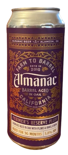 Almanac Beer Company Farmer's Reserve Plum