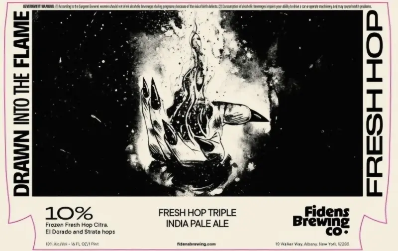 Fidens Brewing Company Fresh Hop Drawn Into the Flame