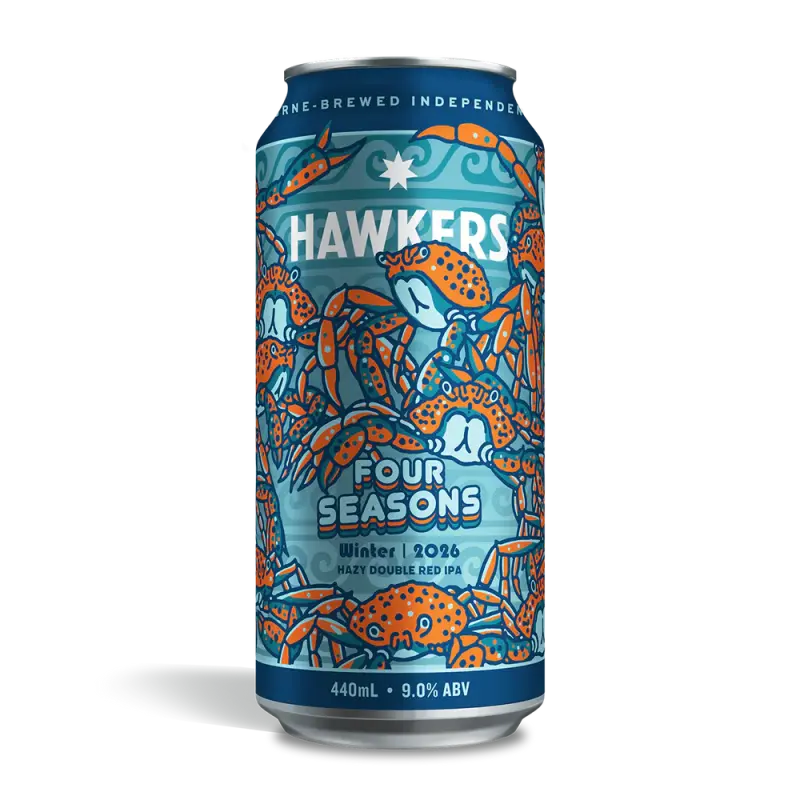 Hawkers Beer Four Seasons - Winter (2026): Hazy Double Red IPA
