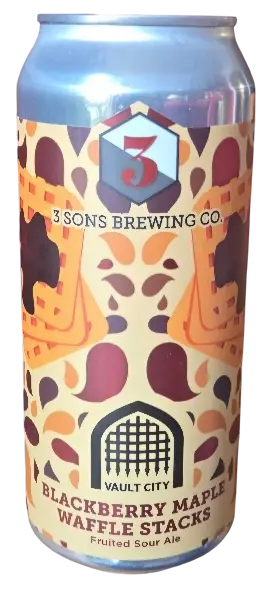 3 Sons Brewing Company Blackberry Maple Waffle Stacks