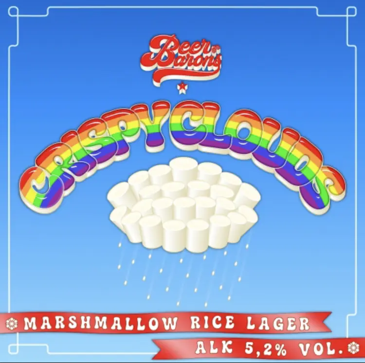 Beer Barons Crispy Clouds Marsmallow Rice Lager