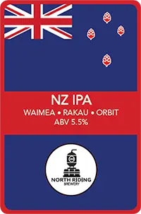 North Riding Brewery NZ IPA - Waimea Rakau Orbit