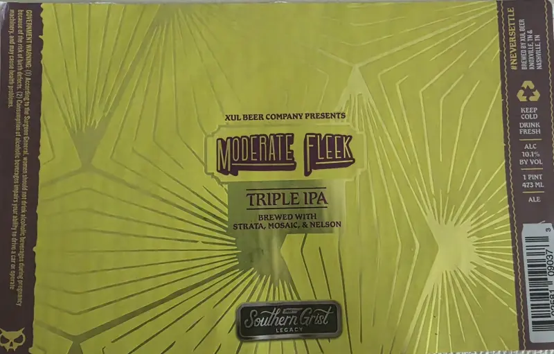Southern Grist Brewing Company Moderate Fleek