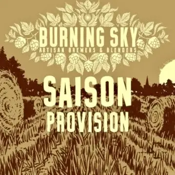 Burning Sky Brewery Saison Provision 2020