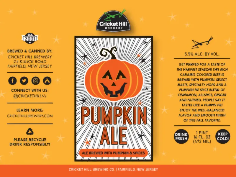 Cricket Hill Brewing Co. Pumpkin Ale