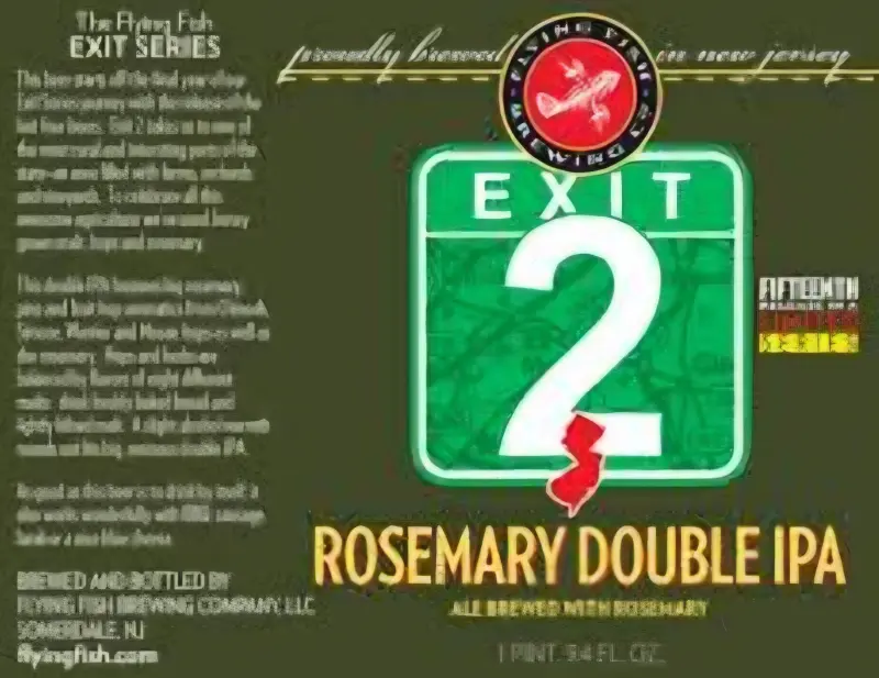 Flying Fish Brewing Company Exit 2 Rosemary Double IPA