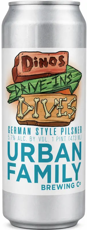 Urban Family Brewing Company Dinos, Drive-ins & Dives