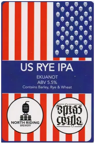 North Riding Brewery US Rye IPA - Ekuanot