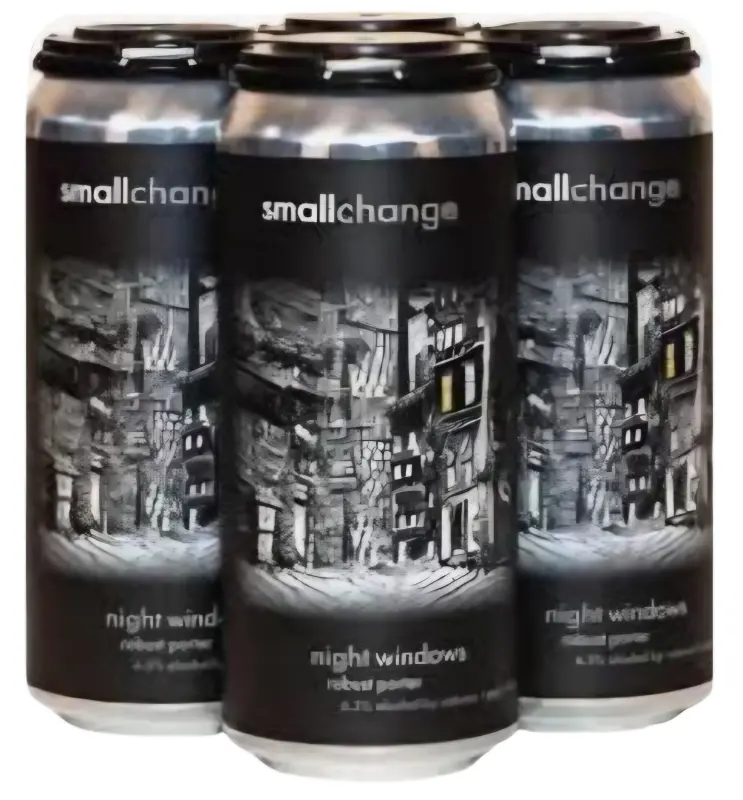 Small Change Brewing Company Night Windows