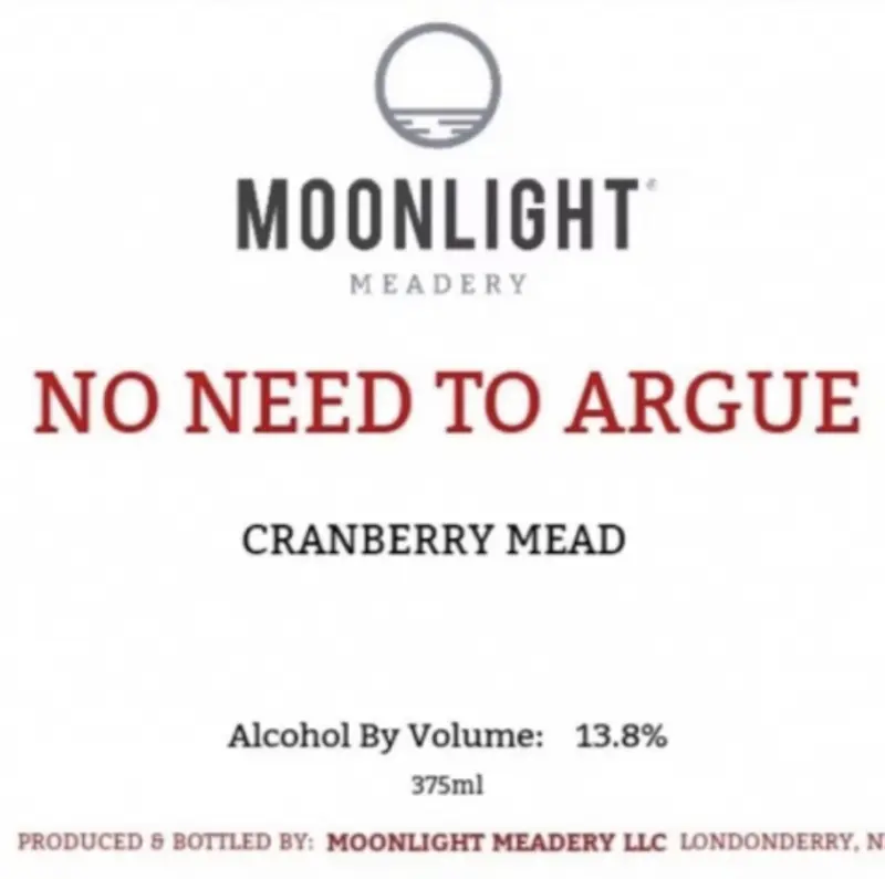 Moonlight Meadery No Need to Argue