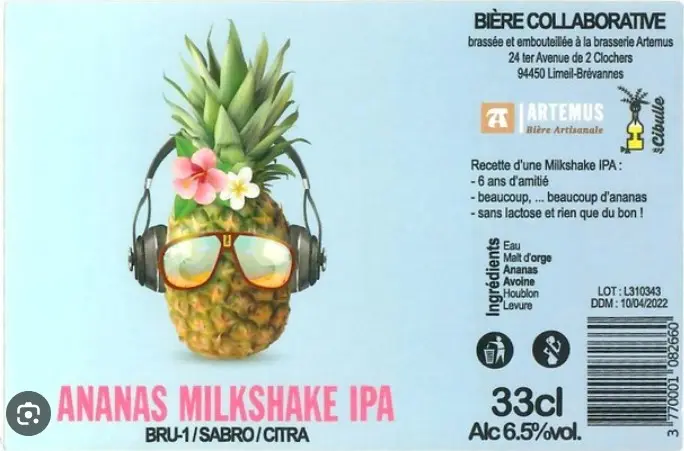 Brasserie Artemus Ananas Milkshake IPA