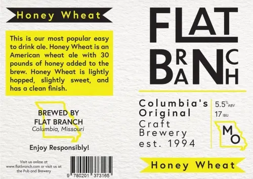 Flat Branch Pub & Brewing Honey Wheat