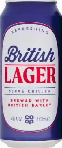 Co-operative Supermarket British Lager