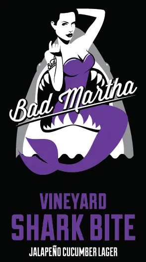 Bad Martha Farmer's Brewery Vineyard Shark Bite