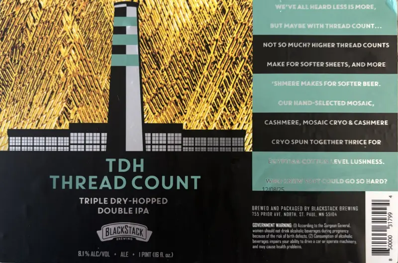 BlackStack Brewing Company TDH Thread Count
