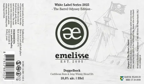 Brouwerij Emelisse White Label - Doppelbock Caribbean Rum & Islay Whisky Blend BA 2025