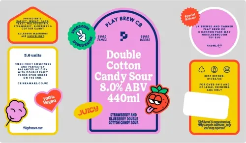 Play Brew Co Double Cotton Candy Sour