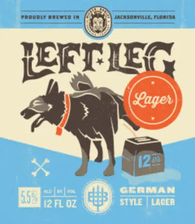 Wicked Barley Brewing Company Left Leg Lager