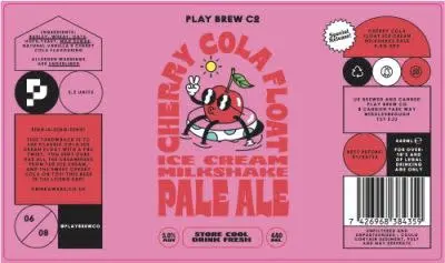 Play Brew Co Cherry Cola Float Ice Cream Milkshake Pale Ale