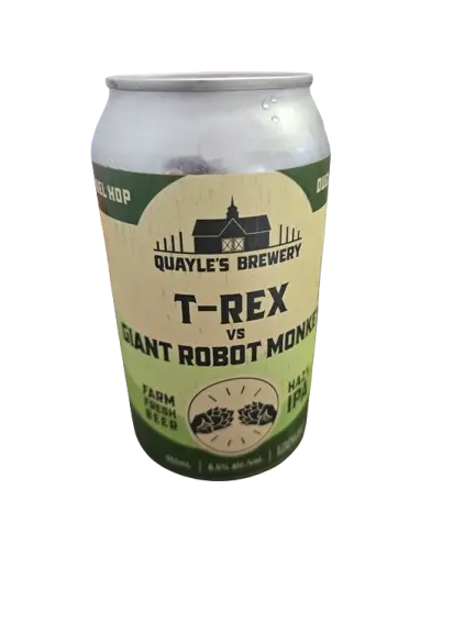 Quayle's Brewery T-Rex vs. Giant Robot Monkey