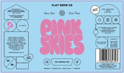 Play Brew Co Pink Skies