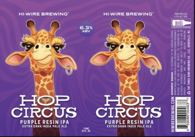 Hi-Wire Brewing Hop Circus Purple Resin IPA
