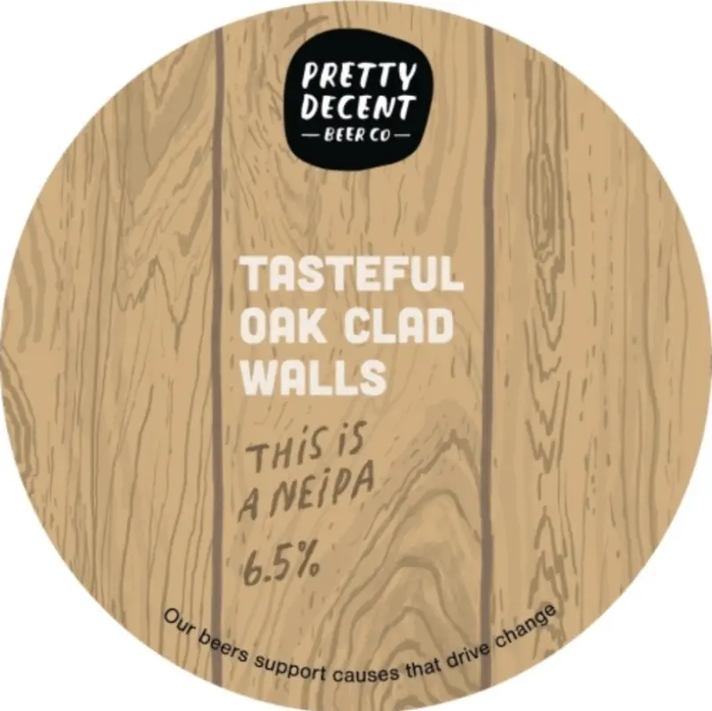 Pretty Decent Beer Co. Tasteful Oak Clad Walls