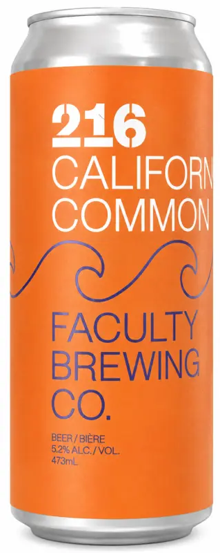 Faculty Brewing 216 California Common