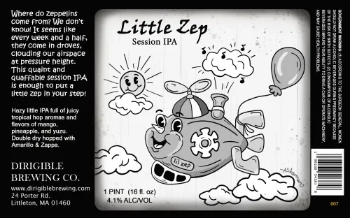 Dirigible Brewing Company Little Zep