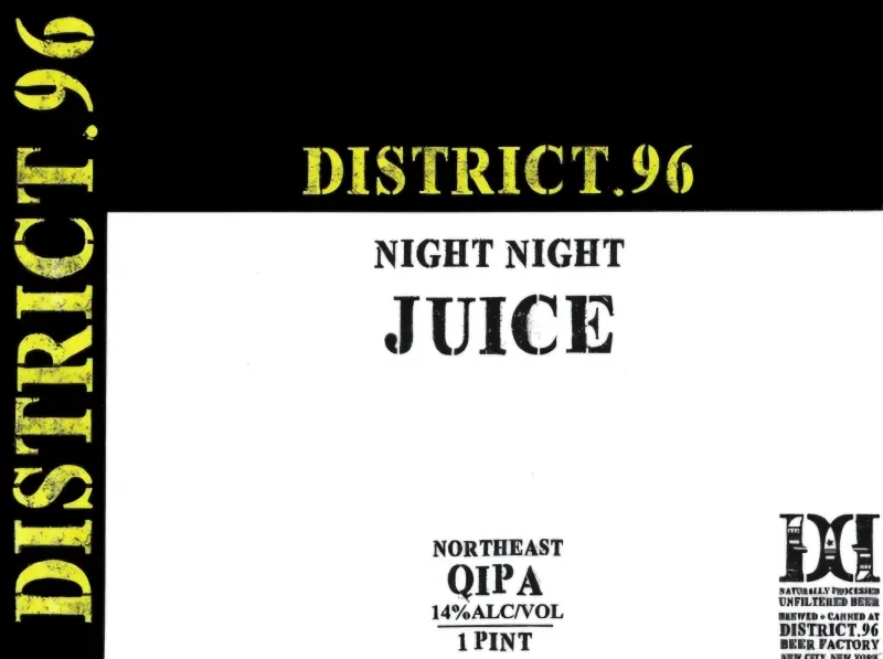 District 96 Beer Factory Night Night Juice