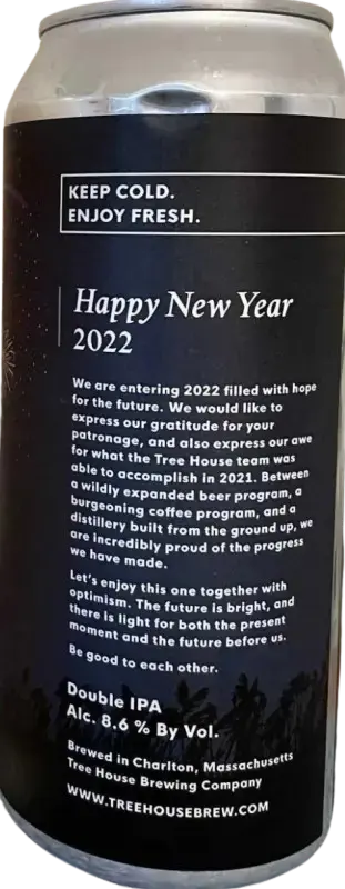 Tree House Brewing Company Happy New Year 2022