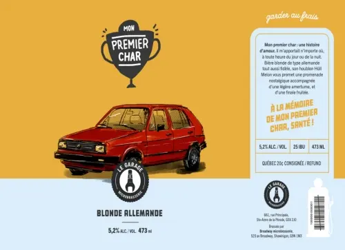 Le Garage - Microbrasserie Mon Premier Char