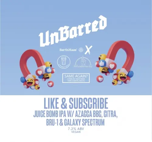 UnBarred Brewery Like & Subscribe