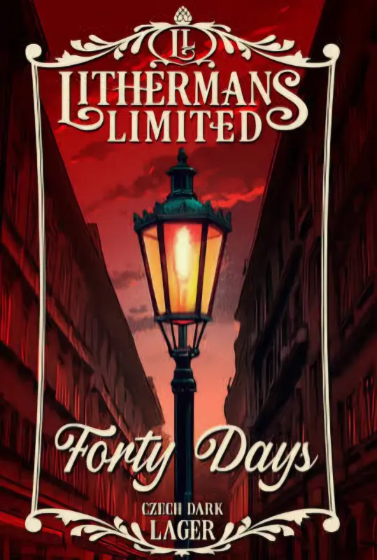 Lithermans Limited Brewery Forty Days Czech Style Dark Lager