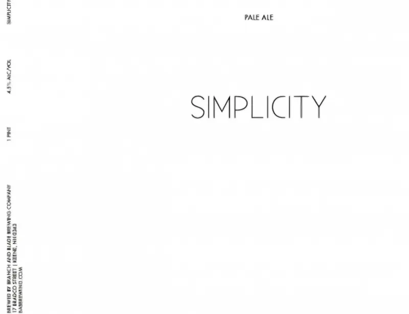 Branch and Blade Brewing Simplicity