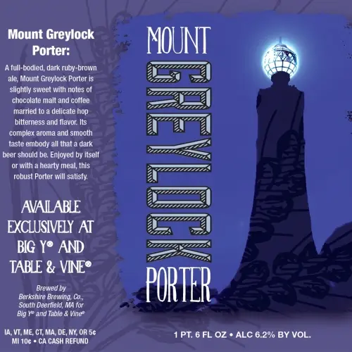 Berkshire Brewing Company Mount Greylock Porter