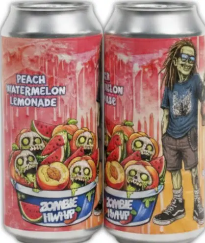 Beer Zombies Brewing Company Zombie Hwhip: Peach Watermelon Lemonade
