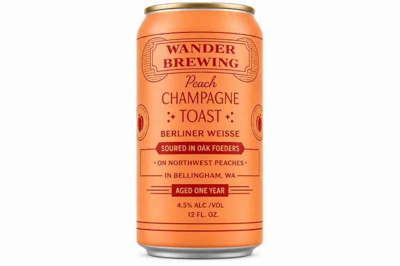 Wander Brewing Champagne Toast - Peach