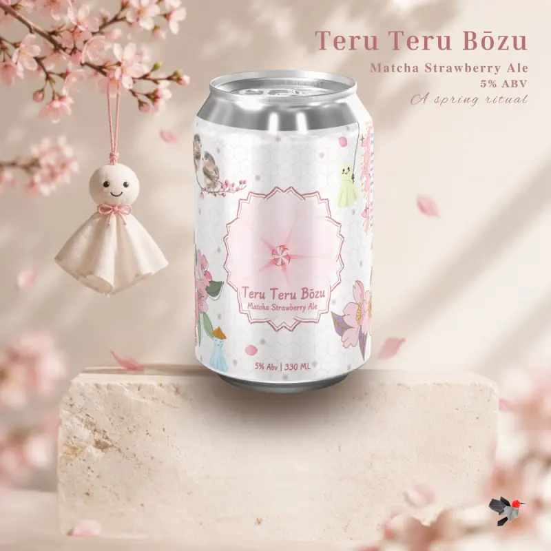 Sunbird Brewing Company Teru Teru Bōzu Matcha Strawberry Ale