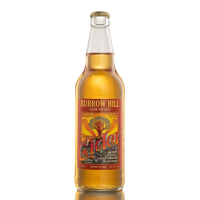 Burrow Hill Cider Farm Pressed Somerset Cider - Medium Dry (Bottle)