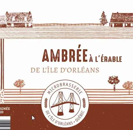 Microbrasserie de l'Île d'Orléans Ambrée à l’Érable