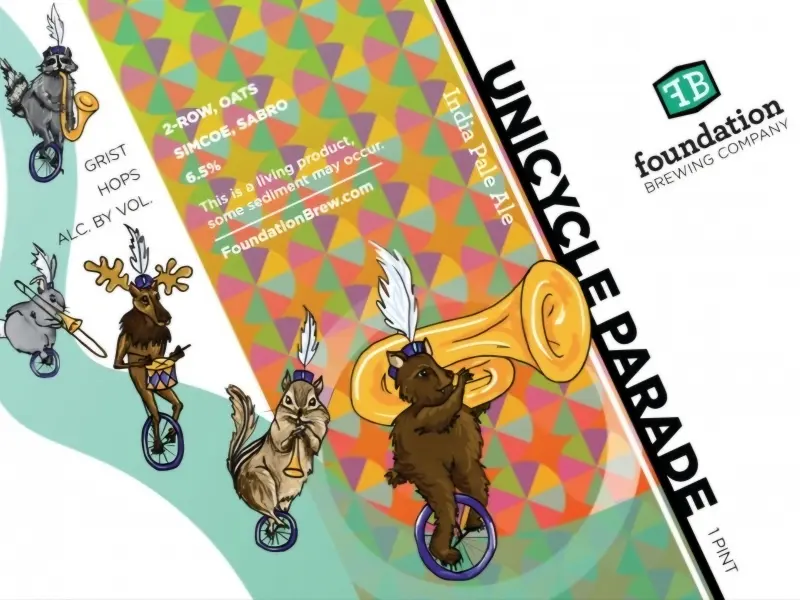 Foundation Brewing Company Unicycle Parade