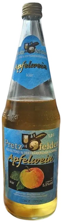 Obstgroßmarkt Fränkische Schweiz / Pretzfelder Fruchtsaftkelterei Pretzfelder Apfelwein 5.5%