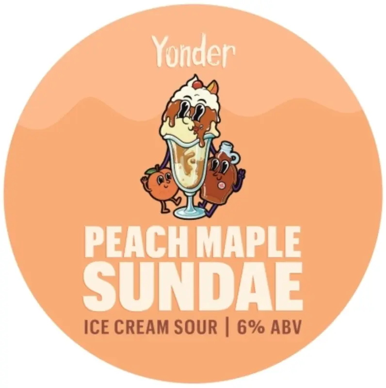 Yonder Brewing and Blending Peach + Maple Sundae