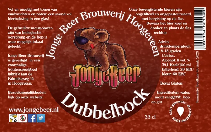Jonge Beer Brouwerij Dubbelbock