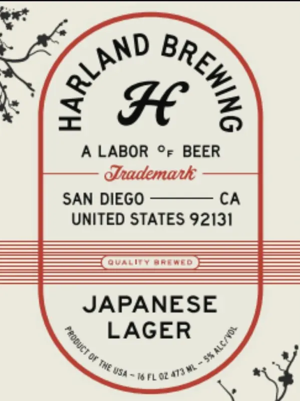 Harland Brewing Company Japanese Lager