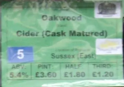 Oakwood Farm Cider & Perry Cider (Cask Matured) - Medium Dry
