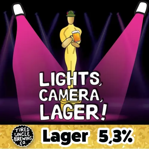 Tired Uncle Brewing Co. Lights, Camera, Lager!