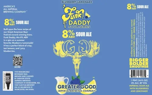 Greater Good Imperial Brewing Company Funk Daddy - Blueberry Lemonade