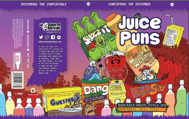 Burn 'Em Brewing Juice Puns